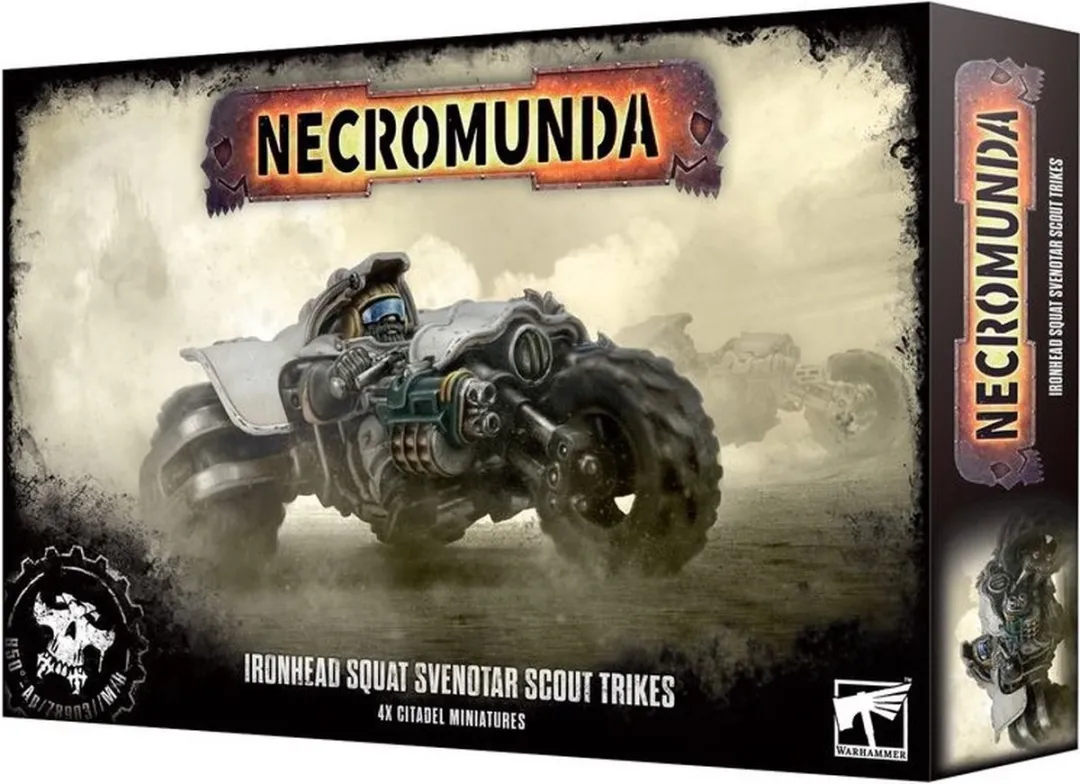 Games Workshop Necromunda Ironhead Squat Svenotar Scout Trikes 116 Onderdelen