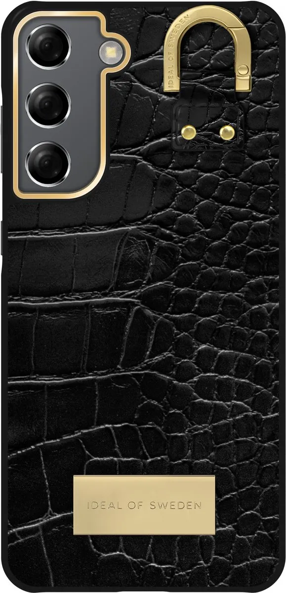 iDeal of Sweden Fashion Case Atelier Samsung Galaxy S21 - Black Croco - afbeelding 2 van 5