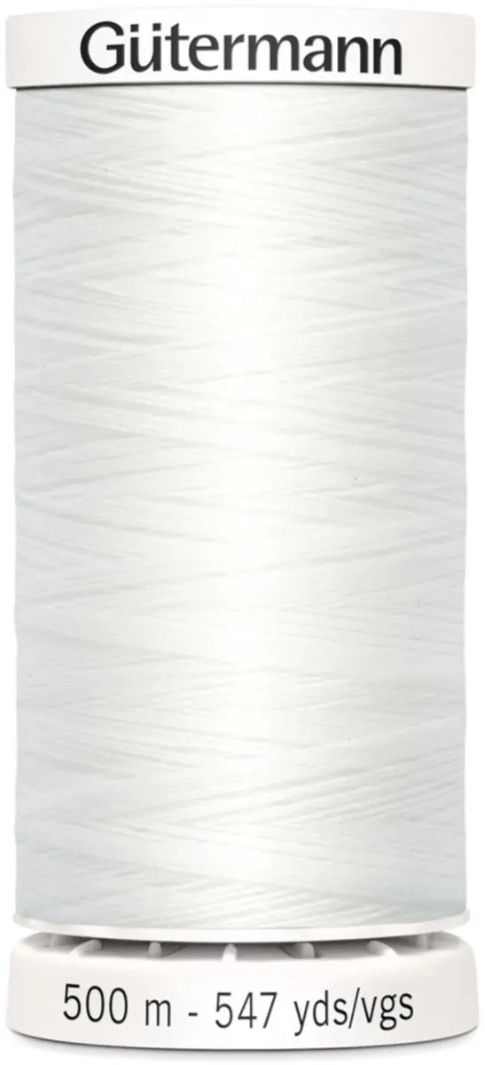 Gutermann Polyester Naaigaren 500m - Wit