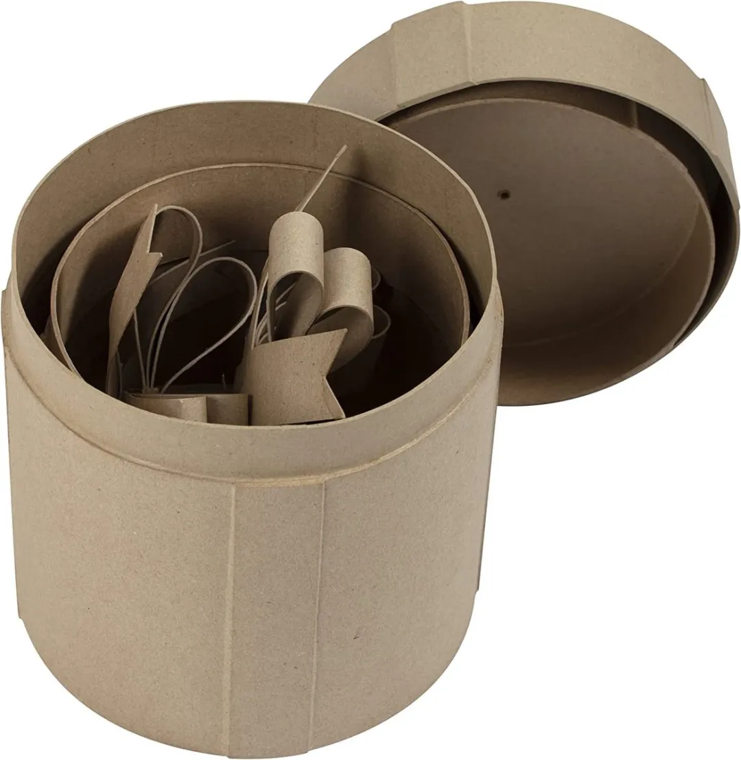 Decopatch Ronde Geschenkdozen - 2 Stuks - Kraft