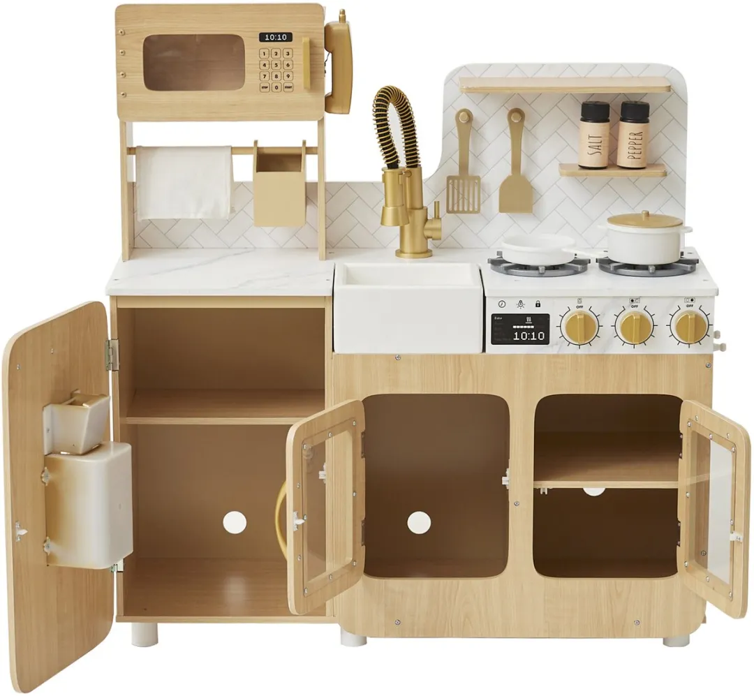 Teamson Kids Cyprus Houten Speelkeuken - Eiken/Marmer - afbeelding 6 van 6