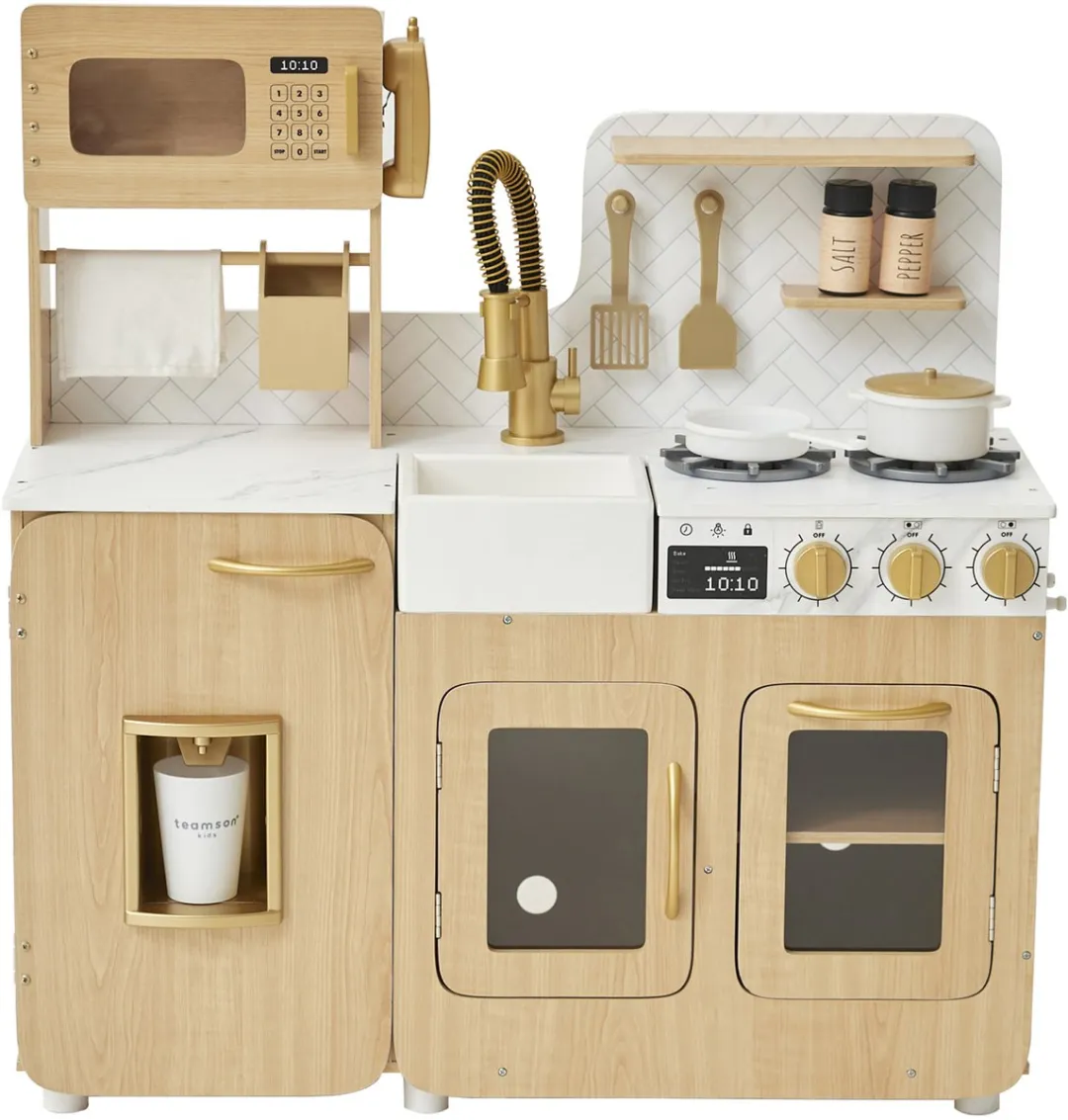Teamson Kids Cyprus Houten Speelkeuken - Eiken/Marmer