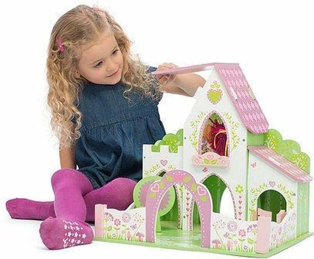 Le Toy Van Sprookjeskasteel - Modepop Meubel - Wit/ Groen/ Roze