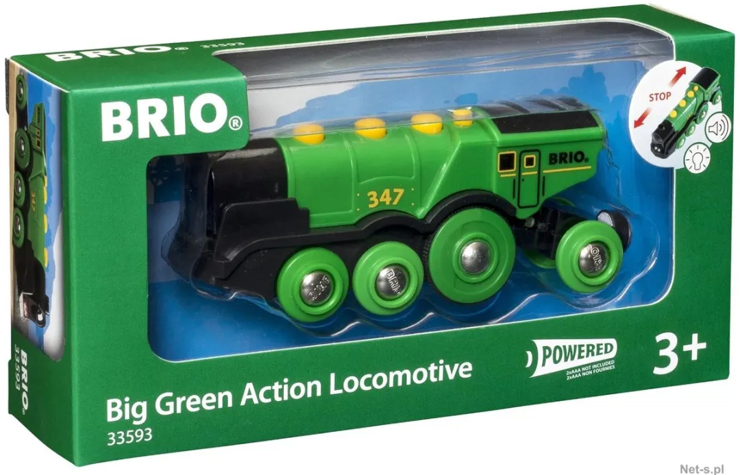 BRIO Groene Locomotief 33593 Speelgoedvoertuig