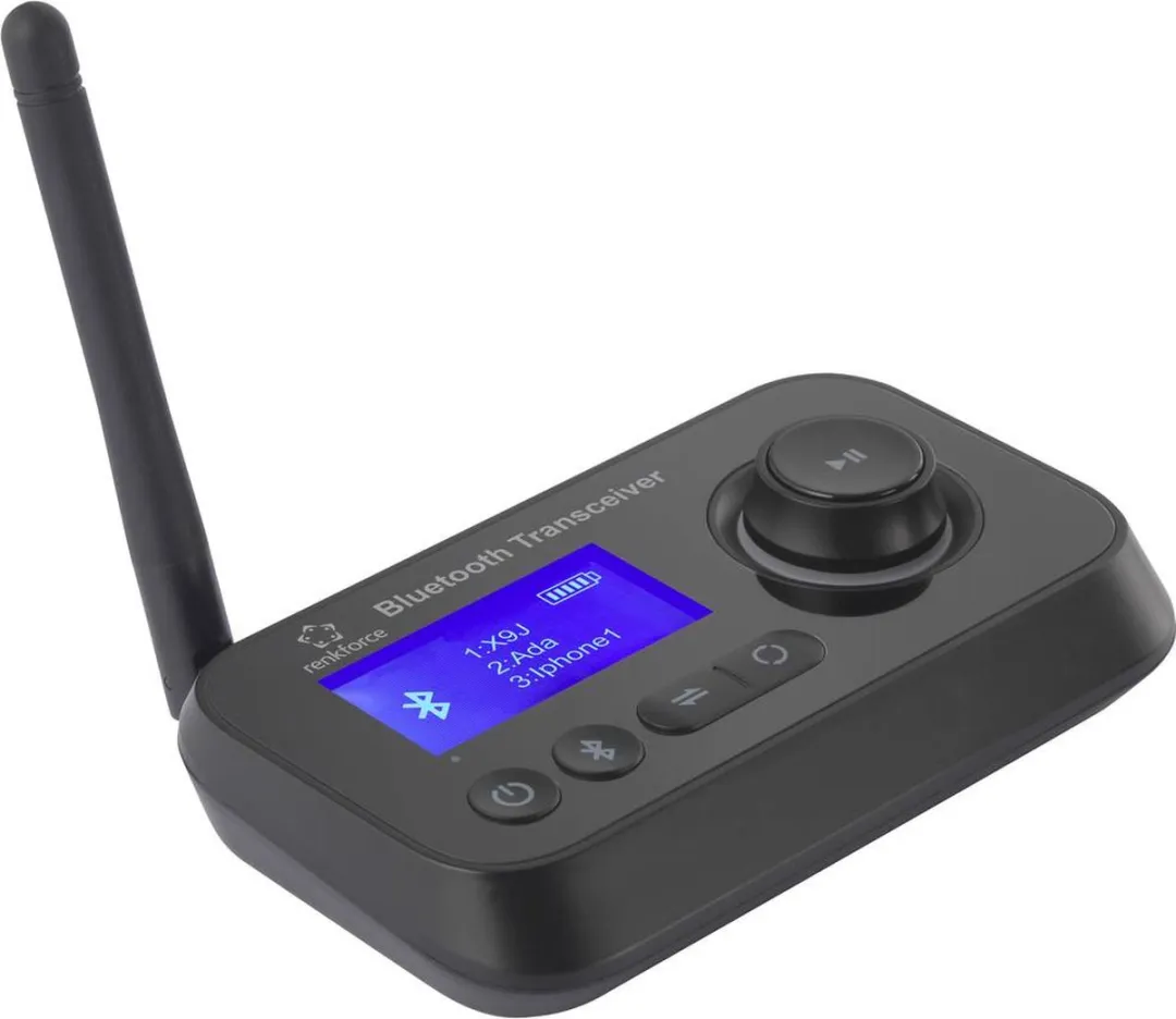 Renkforce RF-BTR-210 Bluetooth Muziekzender/Ontvanger - Zwart