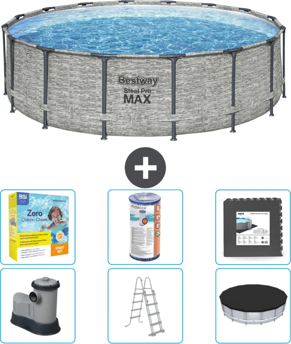Bestway Steel Pro MAX Zwembad 488x122cm