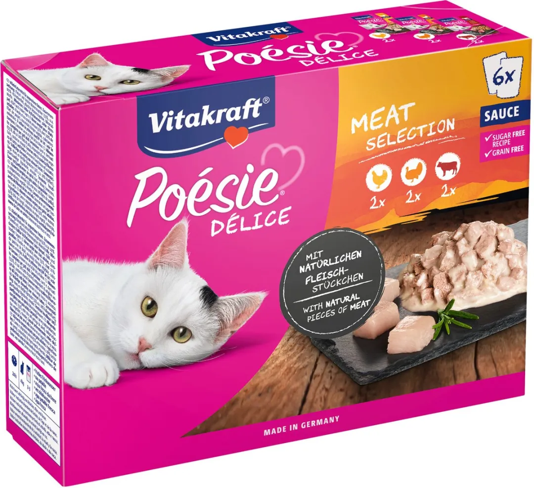 Vitakraft Poesie Deli Sauce Kattennatvoer - 6x85g
