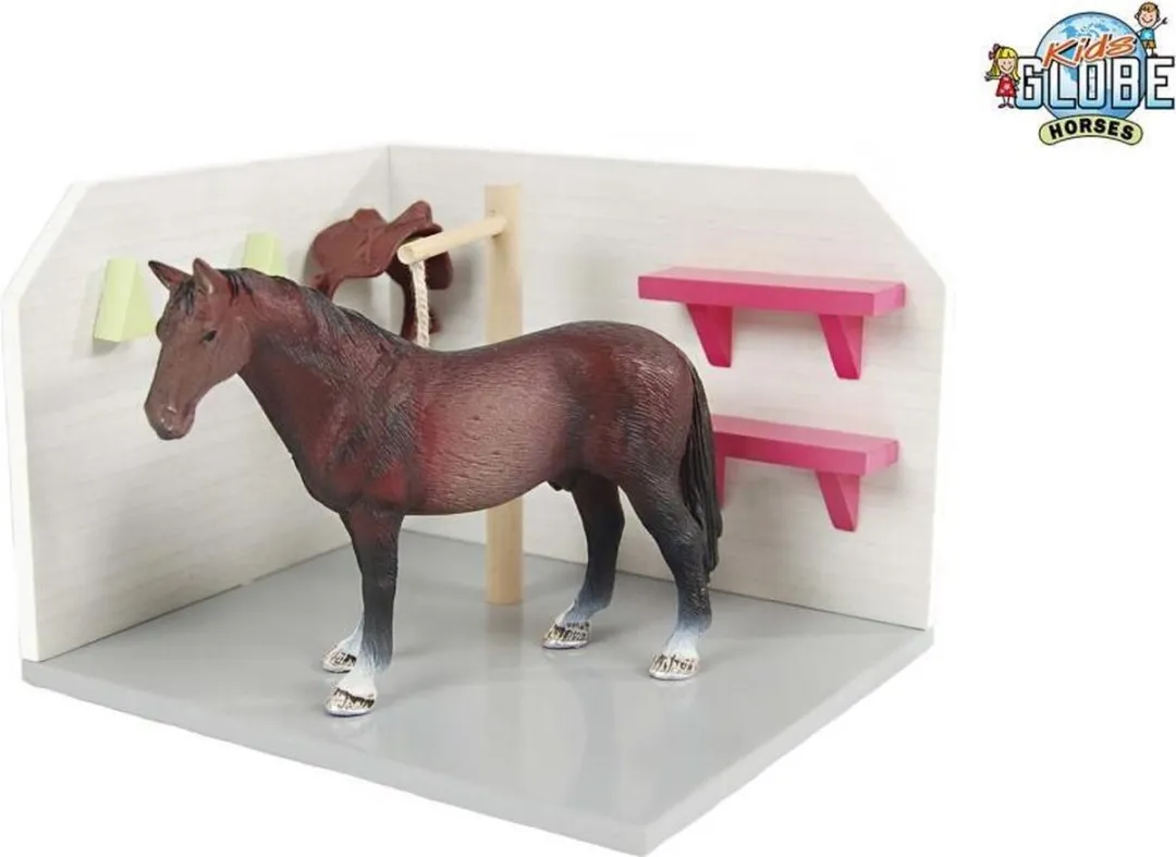 Kids Globe Paarden Wasbox 1:24 - Multi Color