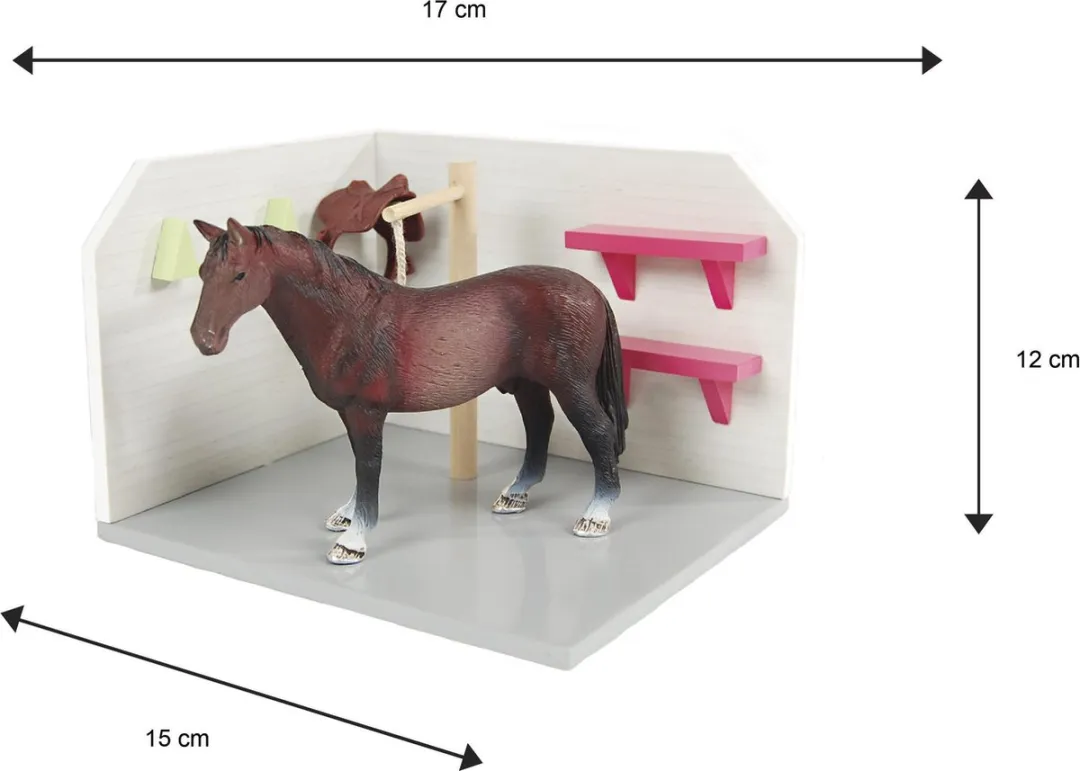 Kids Globe Paarden Wasbox 1:24 - Multi Color