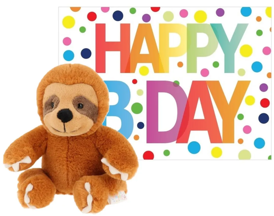 Keel Toys Knuffel Luiaard 14cm - Bruin