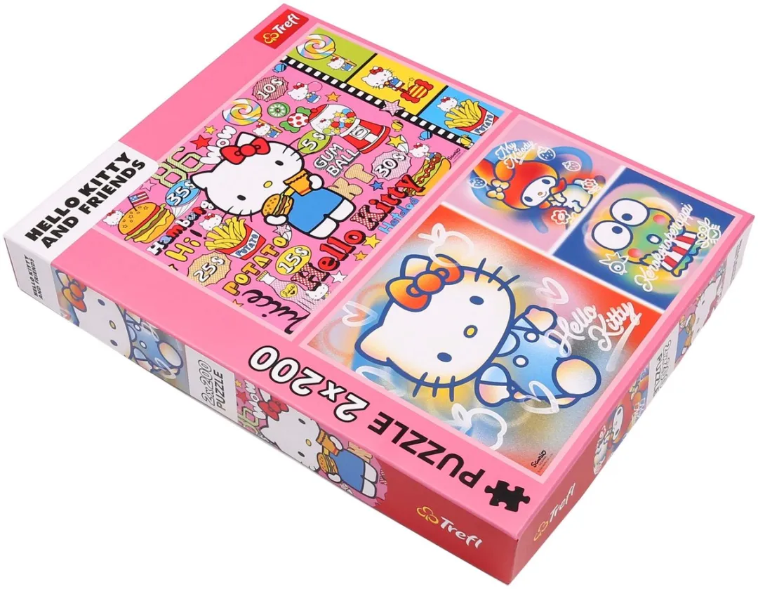 Trefl Hello Kitty en Vriendjes Puzzel - 400 Stuks (2x200)