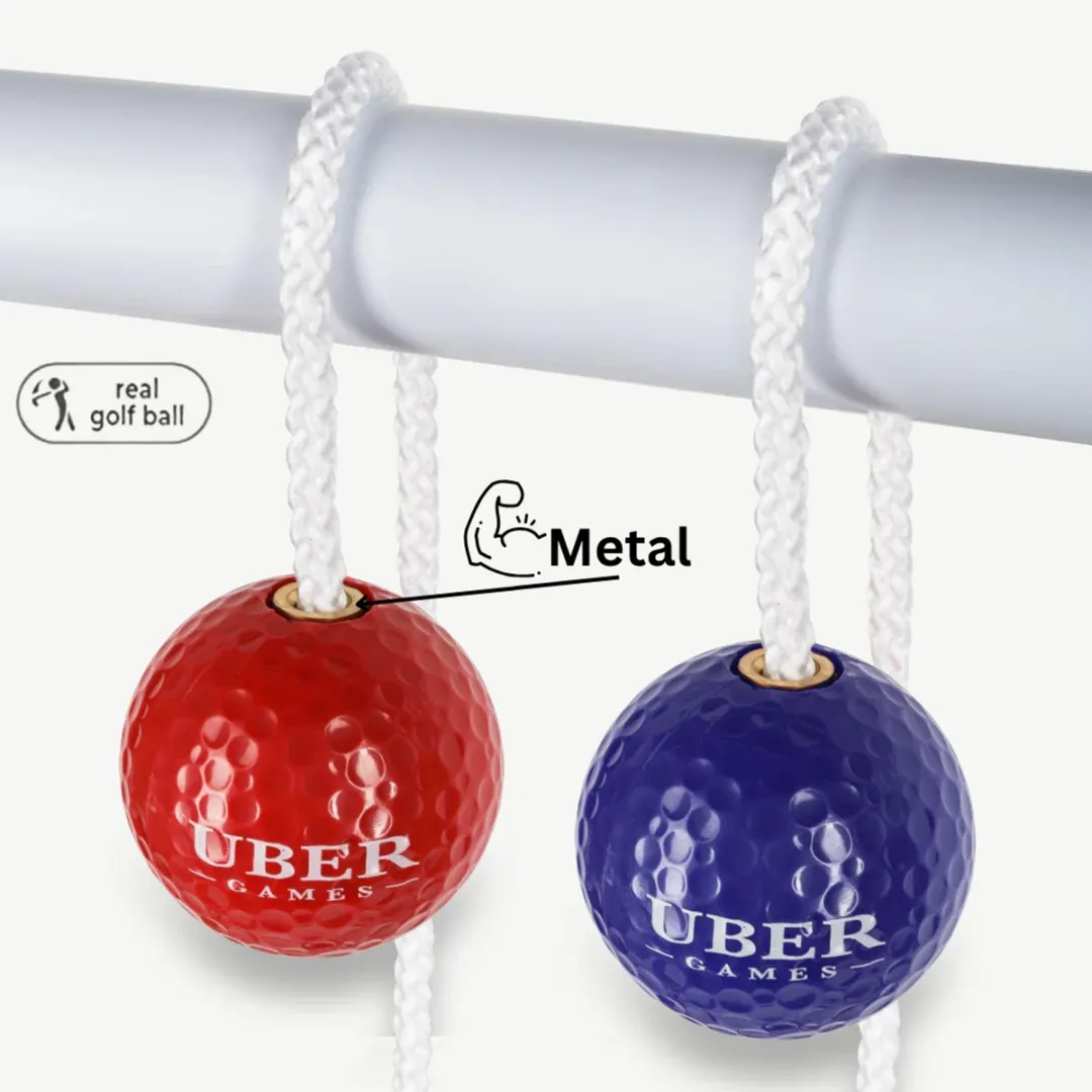 Ubergames Laddergolf Bolas - 6 Stuks - Koraalrood