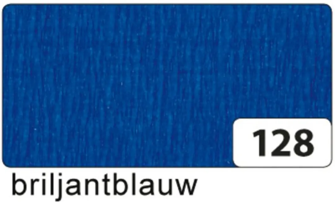 Folia Crêpepapier Briljant blauw 250x50cm