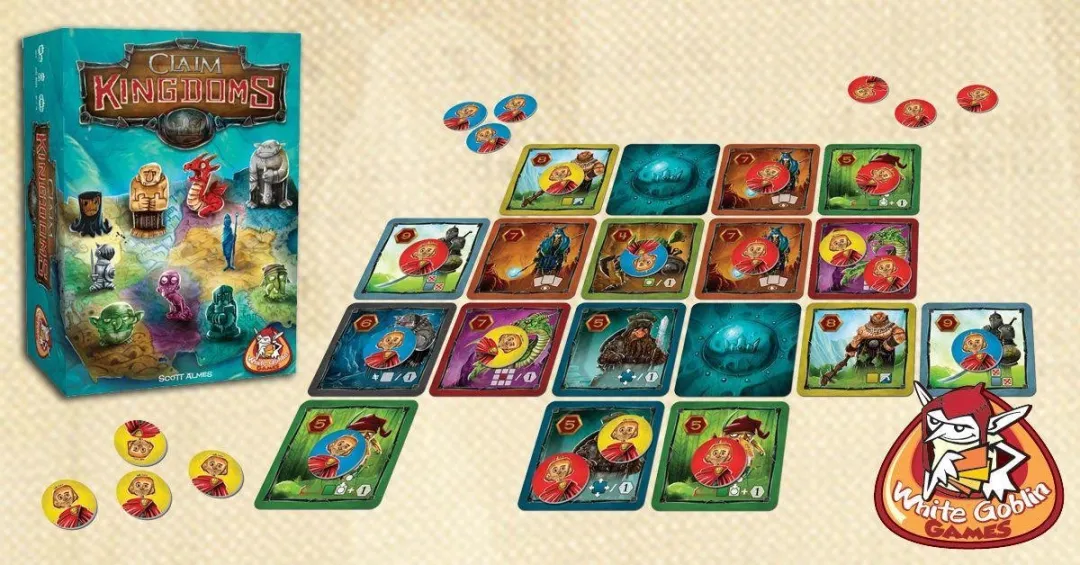 White Goblin Games Claim Kingdoms Familiespel - 2-4 Spelers