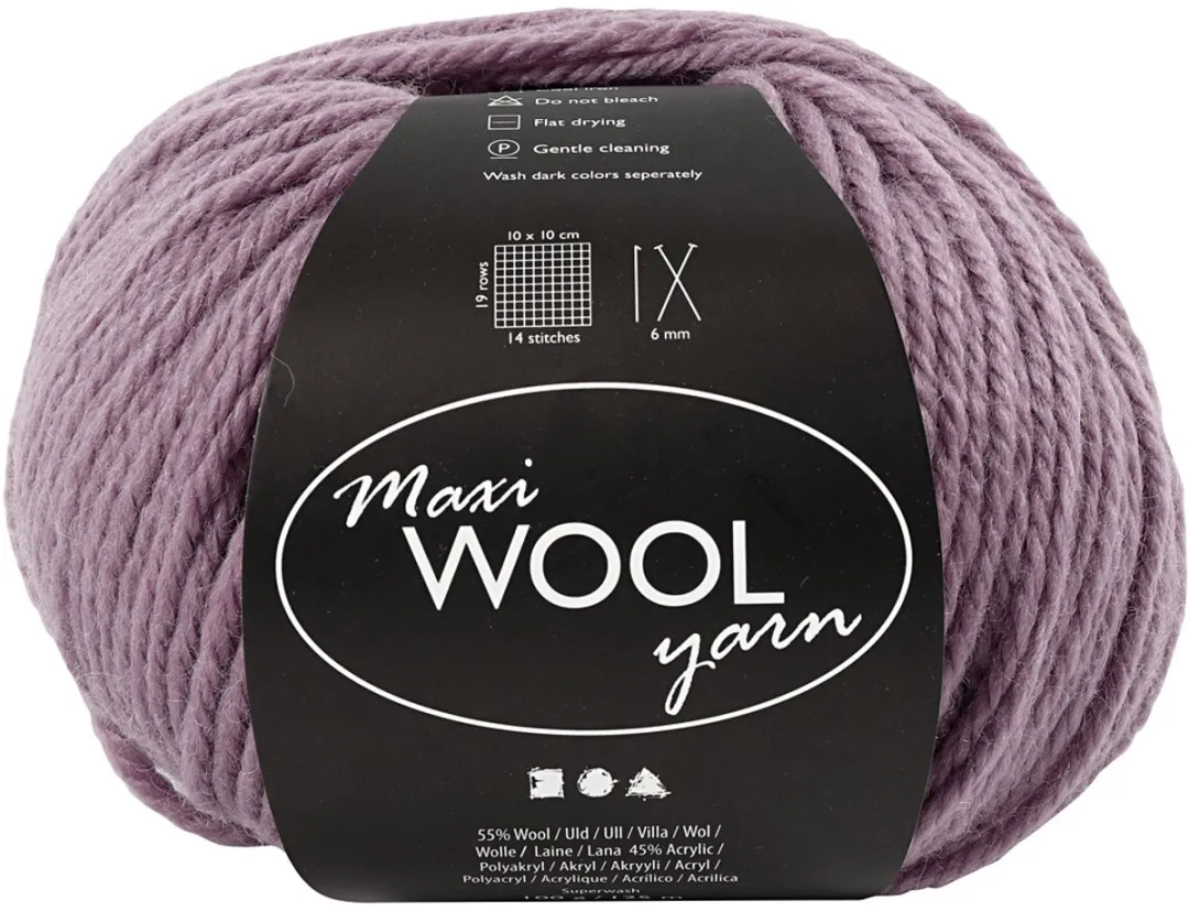 Creativ Company Wolgaren Lavendel Multicolor - 125m