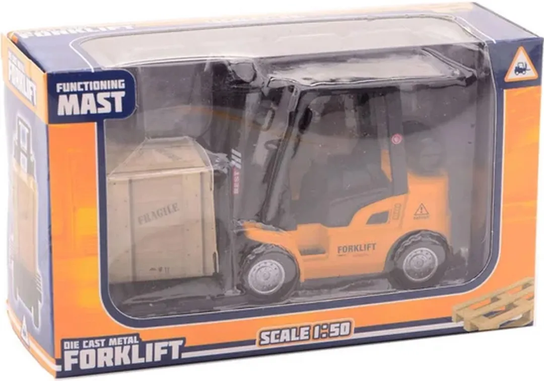 Johntoy Vorkheftruck Die-cast 26093-john - Geel