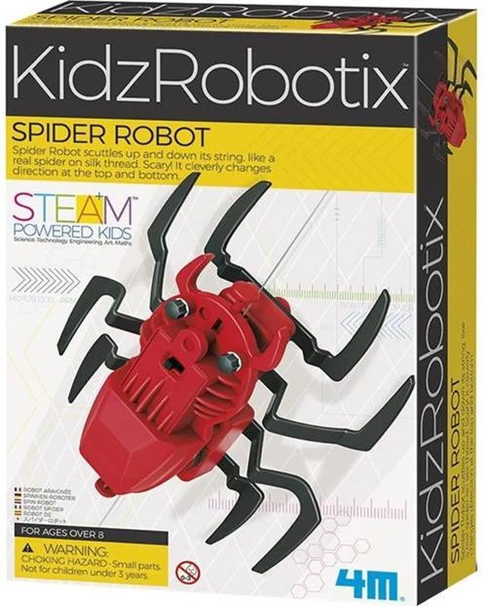 4M KidzRobotix Spin Robot - Rood - afbeelding 6 van 6