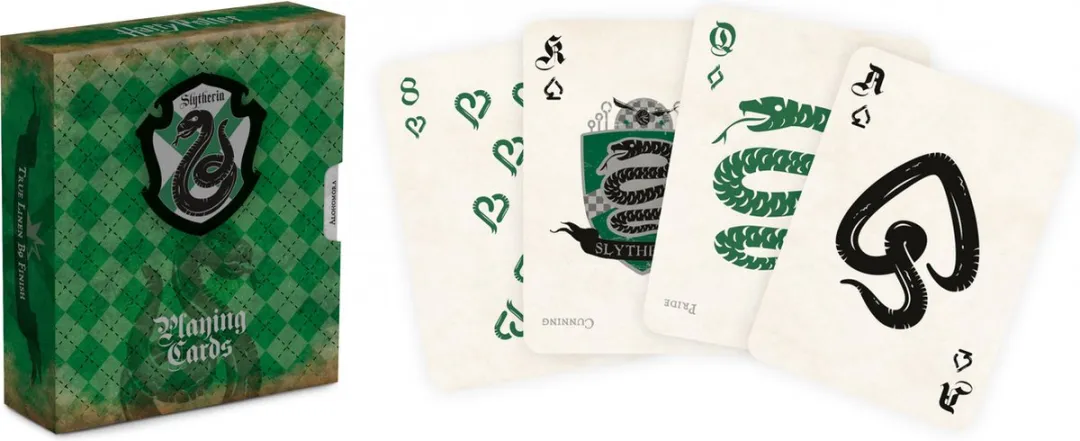 Cartamundi Harry Potter Zwadderich Speelkaarten - Groen/Zilver