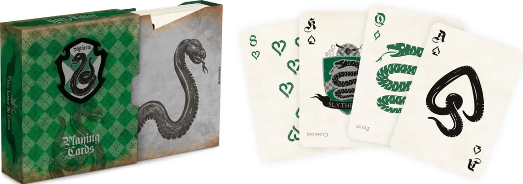Cartamundi Harry Potter Zwadderich Speelkaarten - Groen/Zilver