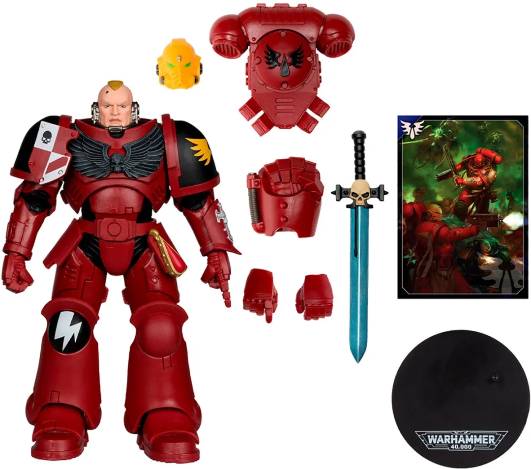 McFarlane Toys Warhammer 40K Assault Intercessor Sergeant Blood Angel 18cm - MCF10948 - afbeelding 6 van 6
