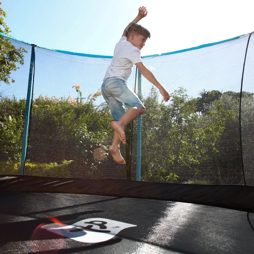 TP Toys Genius 14 Trampoline 427cm - Zwart/Blauw