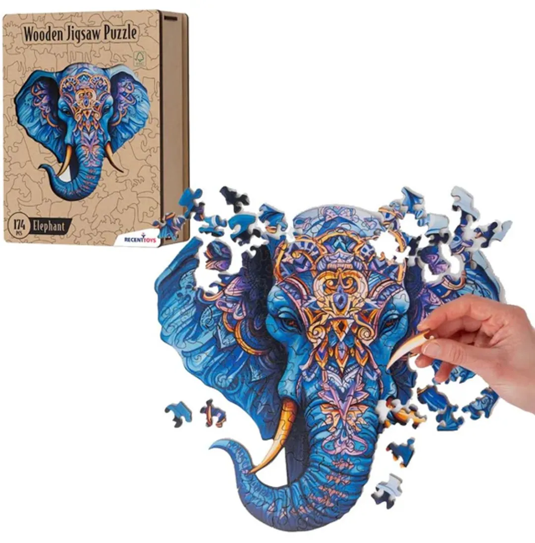 Recent Toys Houten Puzzel Olifant