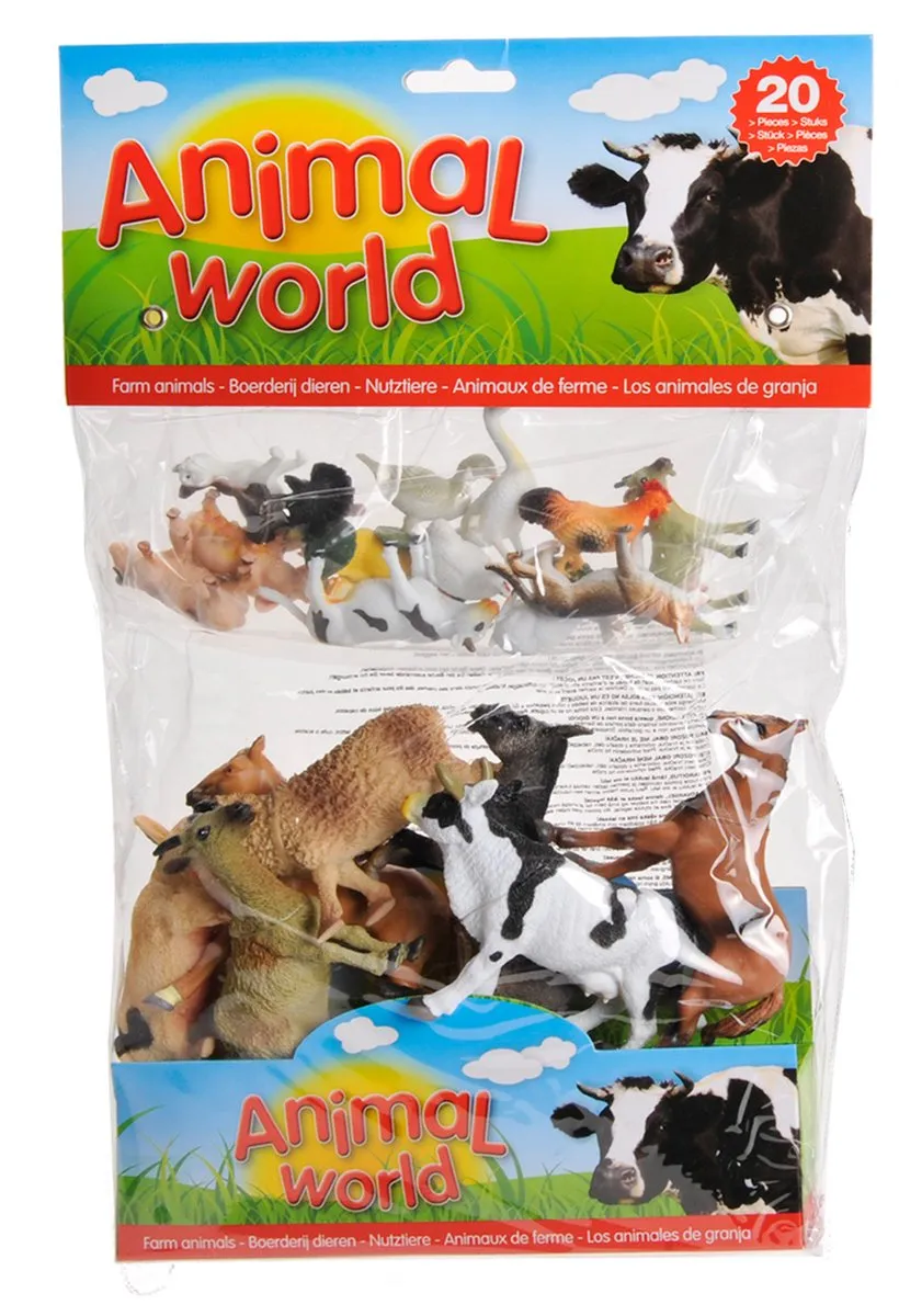 Johntoy Boerderijdieren 20 Stuks - Divers