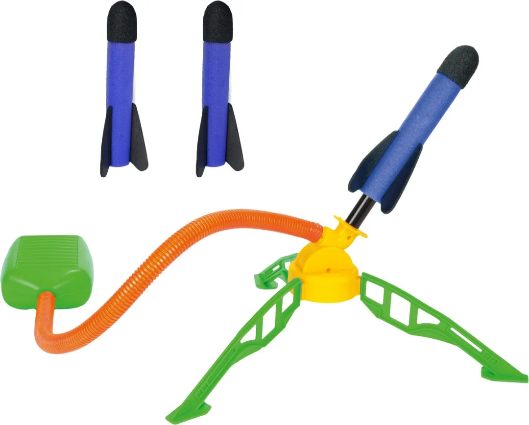 Toi-Toys Play Out Luchtdruk Raket Lanceerbasis 64587Z - 3 Raketten - Multicolor