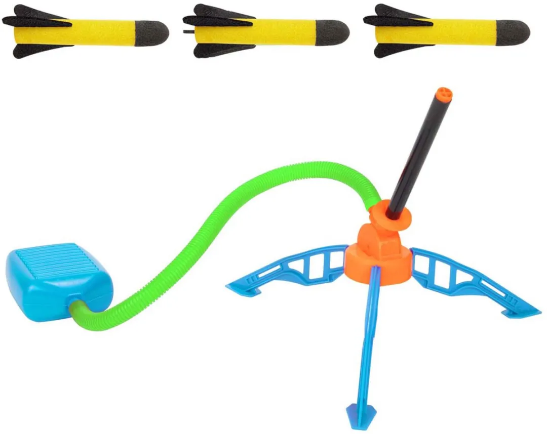 Toi-Toys Play Out Luchtdruk Raket Lanceerbasis 64587Z - 3 Raketten - Multicolor