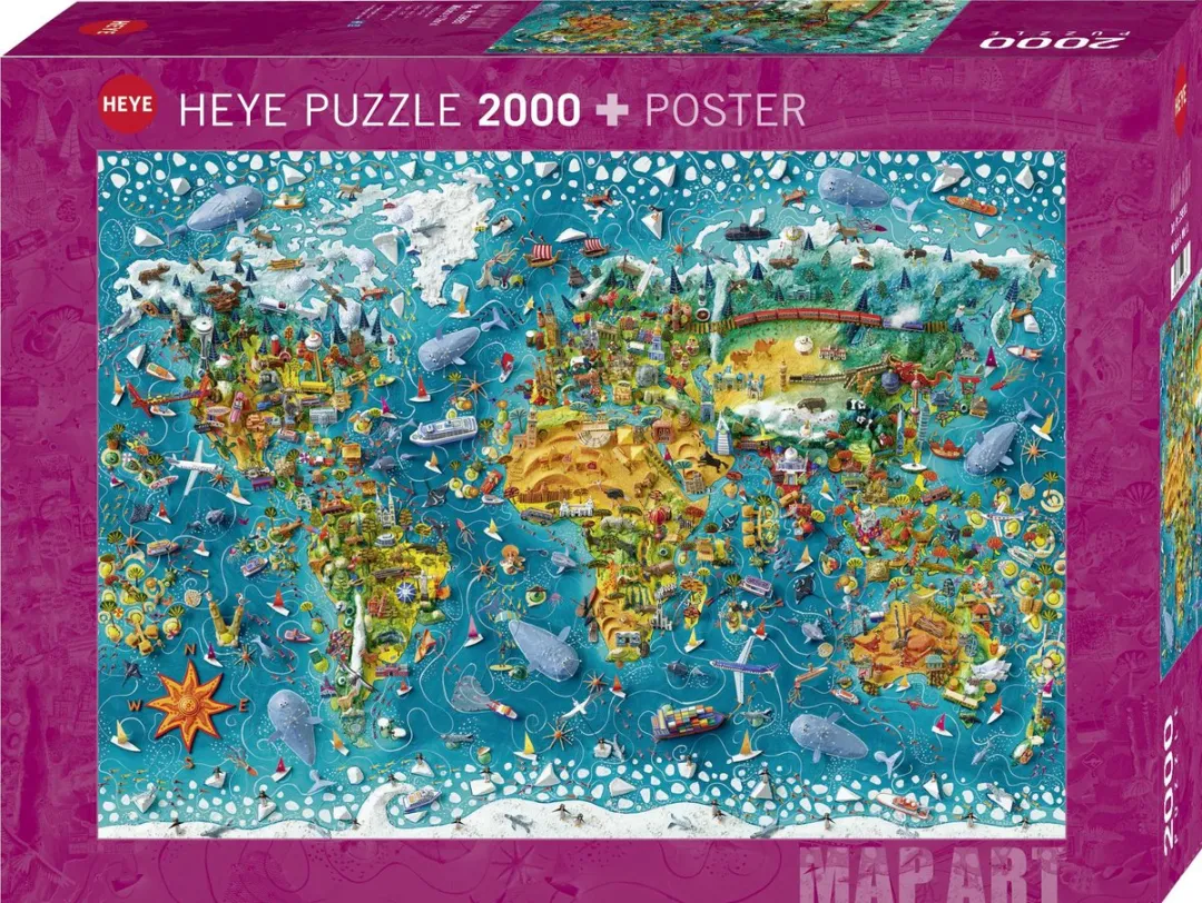 Heye Miniature World 2000 Puzzel - 2000 Stuks - Multicolor