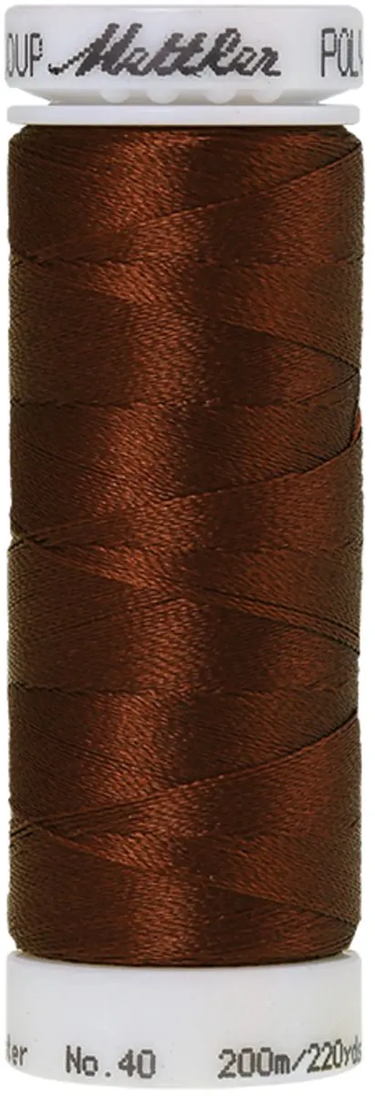 Amann Mettler Polysheen Borduurgaren 200m - Bruin