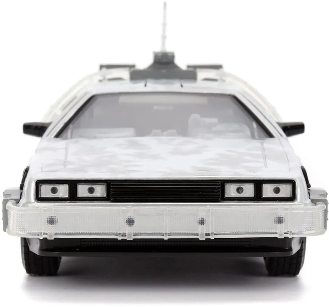 Back To The Future - Bevroren Delorean - Schaal 1:24 - Met verlichting - Jada Toys