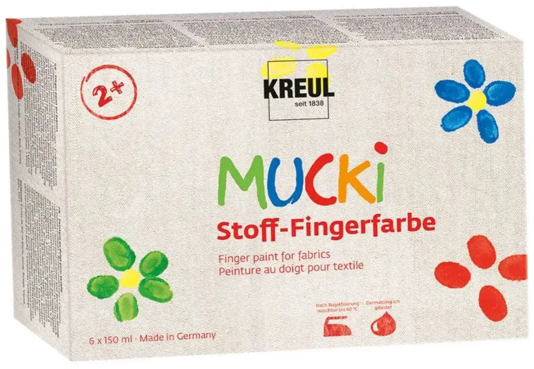 Kreul 28420 Vingerverf - 6 Kleuren 150ml - afbeelding 6 van 6