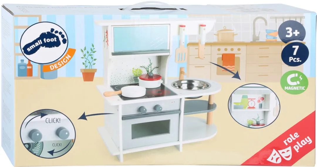 Small Foot Houten Speelkeuken Graceful - 6-delig Wit