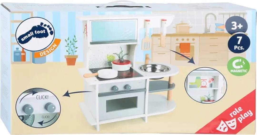 Small Foot Houten Speelkeuken Graceful - 6-delig Wit