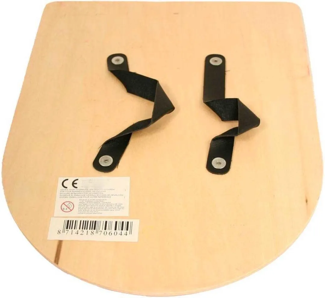 Charl's Toys Houten Schild Helm 27x35cm - Geel