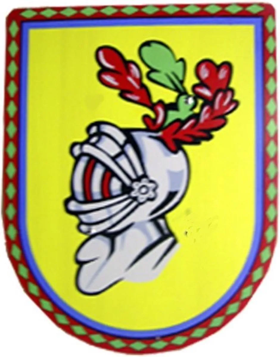 Charl's Toys Houten Schild Helm 27x35cm