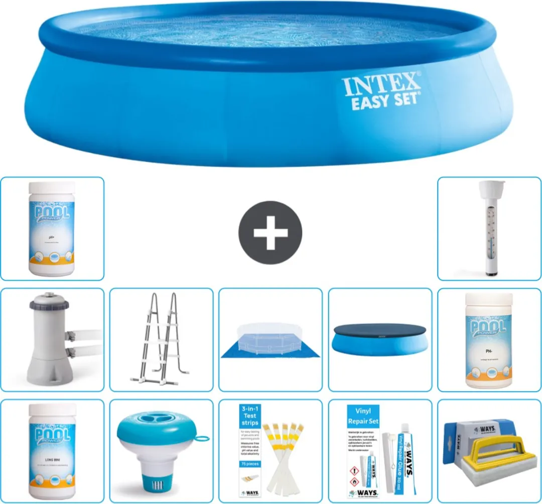 Intex Easy Set Zwembad 457cm Blauw