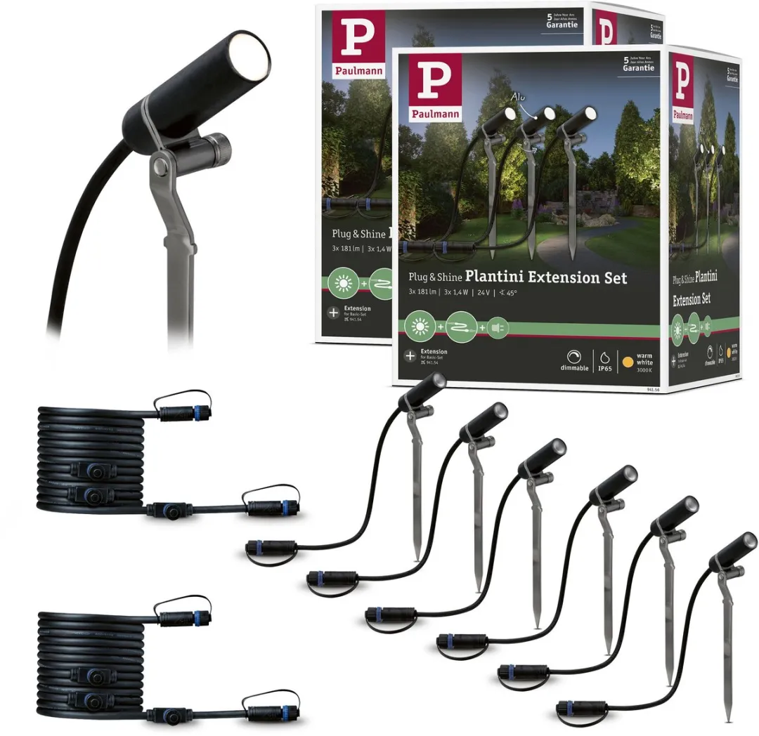 Paulmann Plug & Shine Plantini LED Tuinspots Set