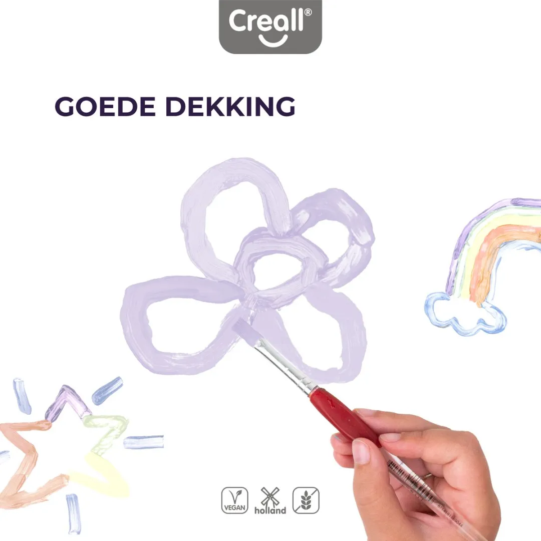 Creall Plakkaatverf 6x500ml - Pastel Multicolor