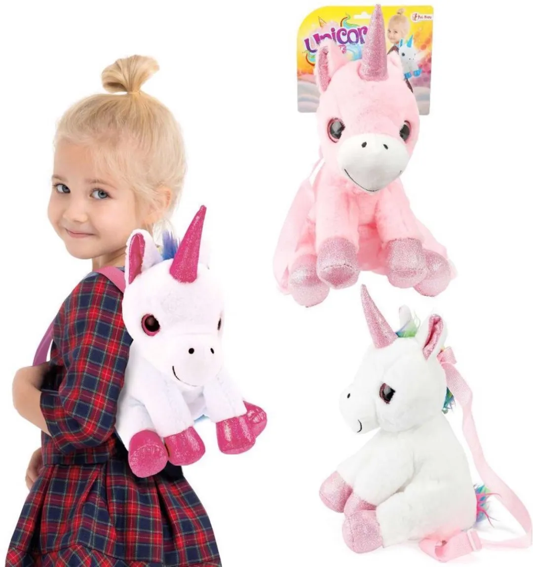 Toi-Toys Eenhoorn Rugzak 30cm - Blauw