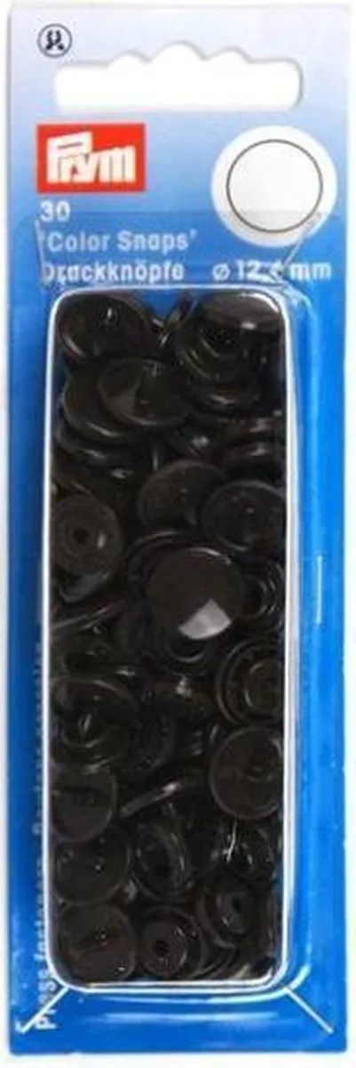 Prym Drukknoop Color Snaps Donkerbruin 12.4mm - 1 Stuk - afbeelding 6 van 6