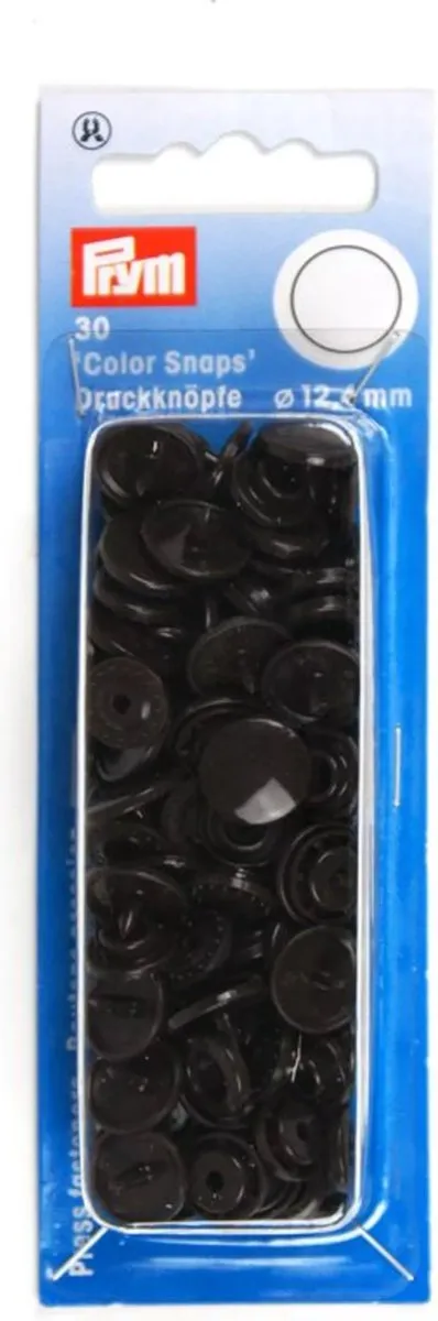 Prym Drukknoop Color Snaps Donkerbruin 12.4mm - 1 Stuk