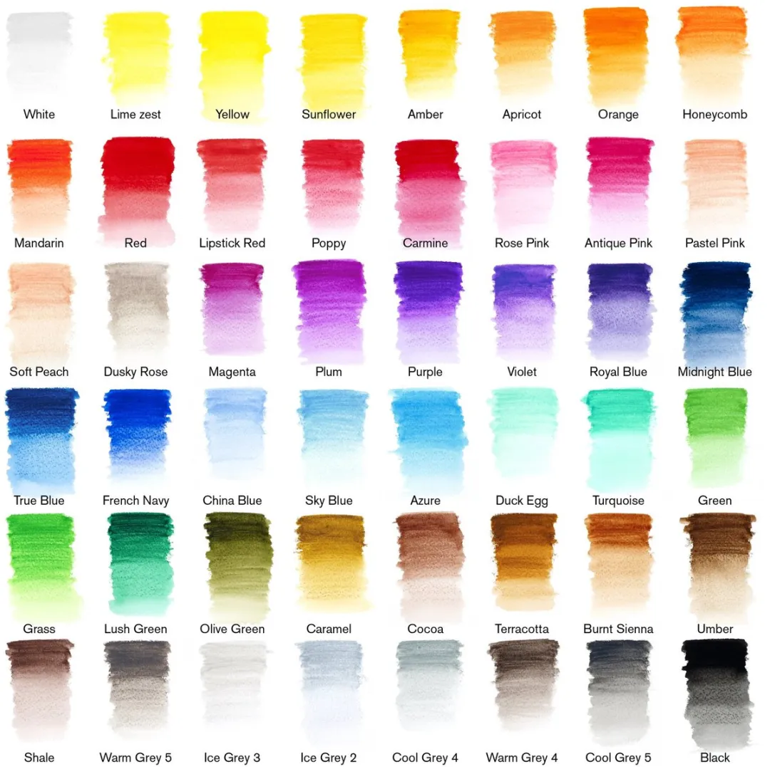 Winsor & Newton Studio Collection Aquarelpotloden 48-delig - Metaal etui