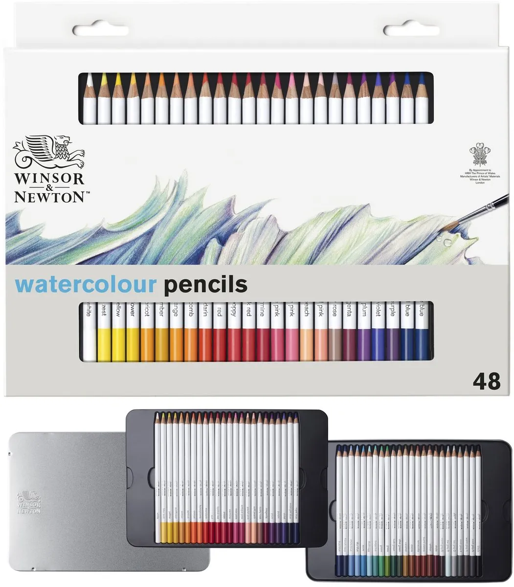 Winsor & Newton Studio Collection Aquarelpotloden 48-delig
