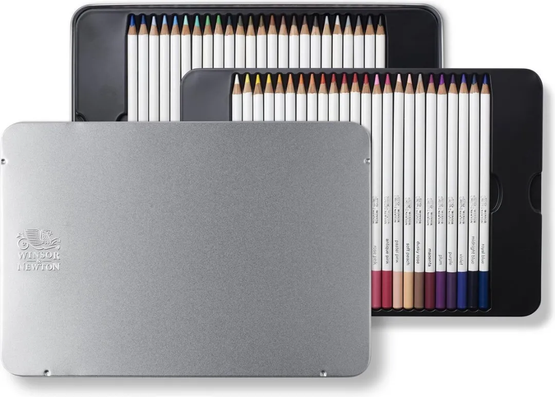 Winsor & Newton Studio Collection Aquarelpotloden 48-delig - Metaal etui