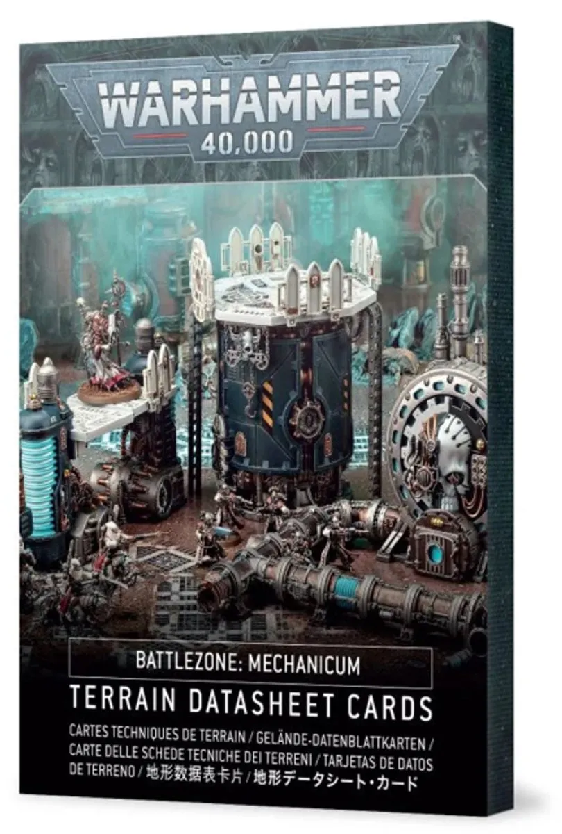 Games Workshop Battlezone Mechanicum Terrein Datasheet Cards