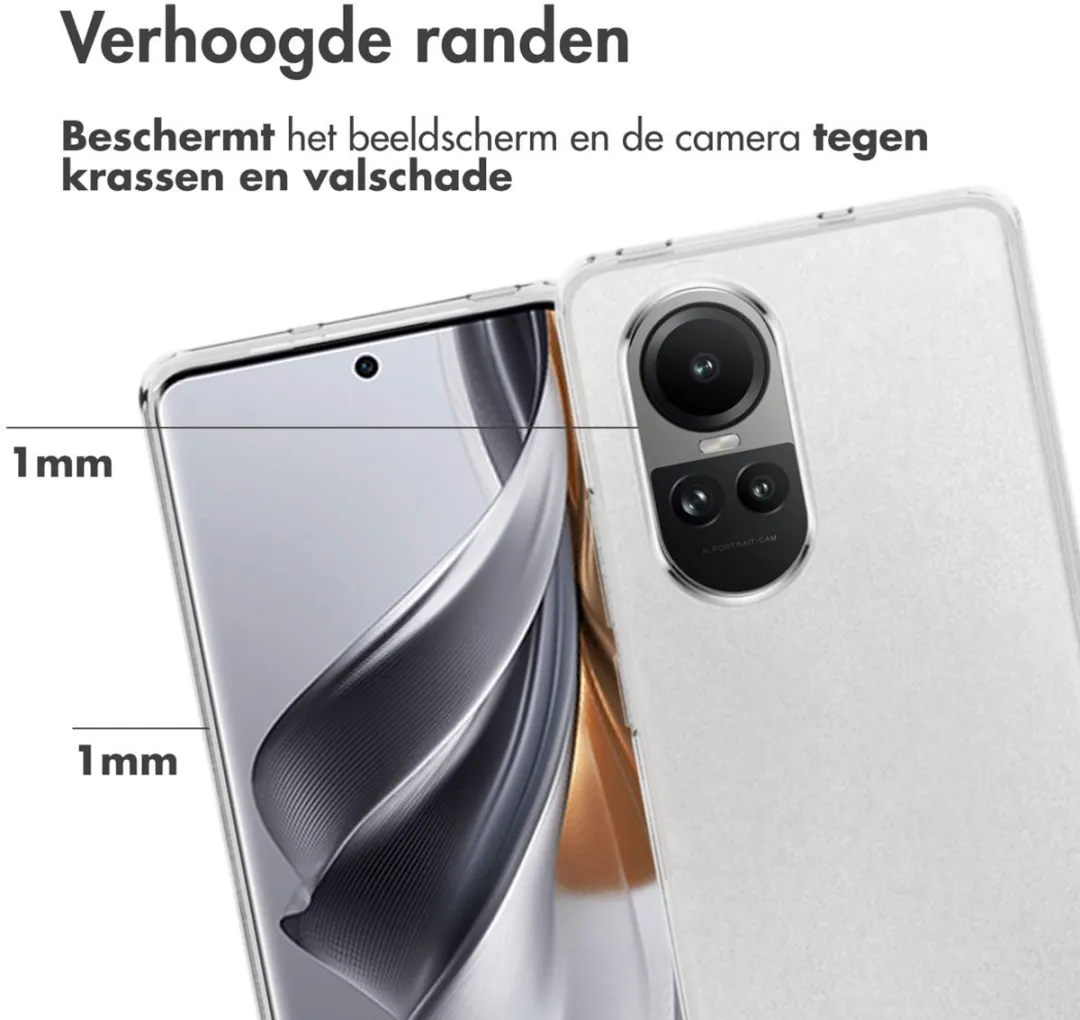 Accezz Hoesje Oppo Reno 10/Pro - Transparant