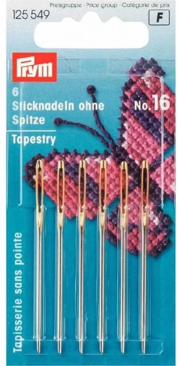 Prym Borduurnaalden No.16 - Goud - 1 Stuk