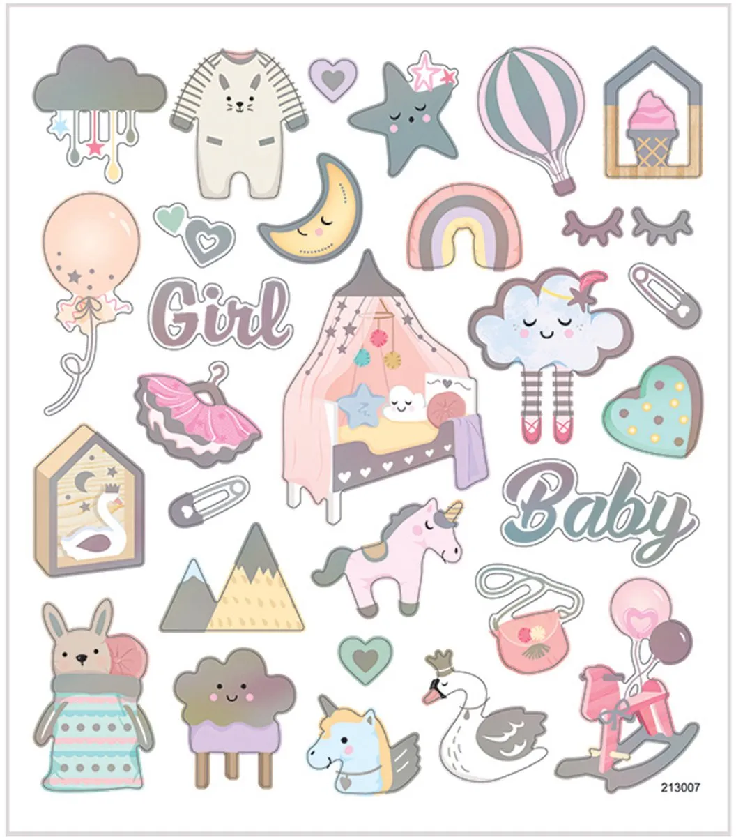 Creativ Company Stickers Baby Girl - 30 Stuks